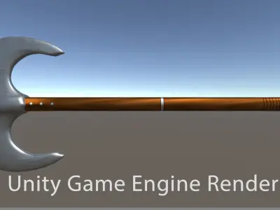 Battle Axe - Game Ready Free low-poly 3D model