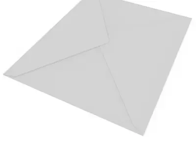 Envelope empty 3D model