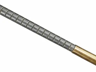 Spear Low-poly 3D model 4