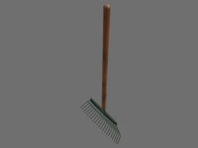 Rake 1A Low-poly 3D model