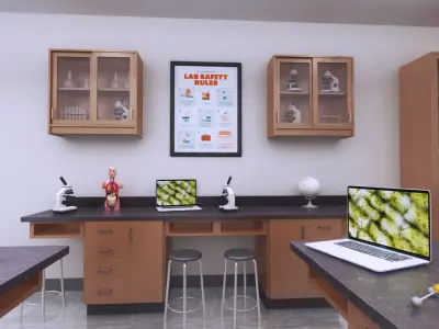 School Lab 3D model