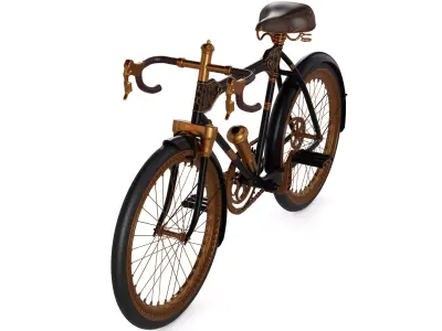 Traditional Road Bike 3D model buy