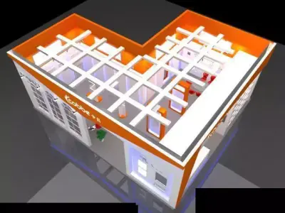 Exhibition - Area -10X12-3DMAX2009-061 3D model