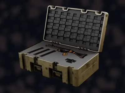 Weapon NZ SMG-45 Low-poly 3D model