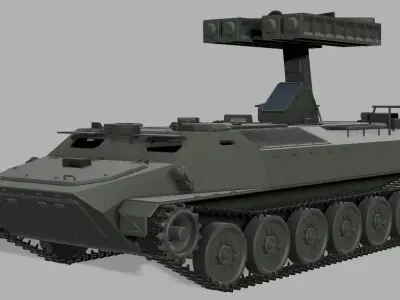 9K35 Strela 10 missile system  Free 3D print model