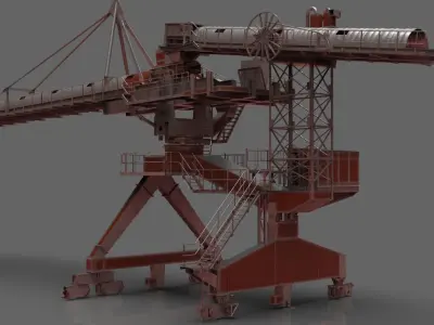 Ship loader 3D model