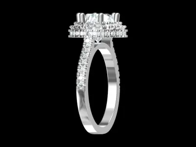 Wedding Ring  3D print model 199