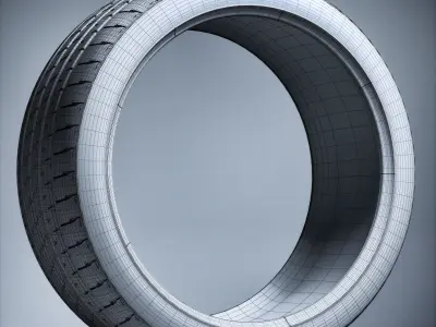 Bridgestone Potenza S007 Low-poly 3D model