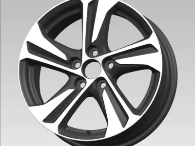 Toyota wheel 17in 3D model