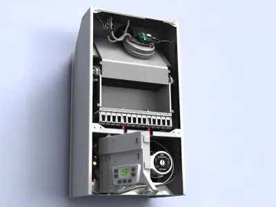 Healting boiler baxi heating equipment 3D model