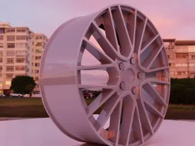 Car wheels 3D model