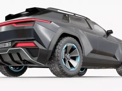 Generic SUV 00 3D model Low-poly 3D model