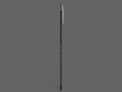 PBR Polearm V4a Low-poly 3D model