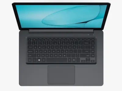 Notebook Generic 15 inch Black 3D model
