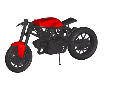 Ducati Scrambler Cafe Racer 3D model