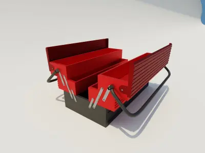 Toolbox 3D model Low-poly 3D model purchase