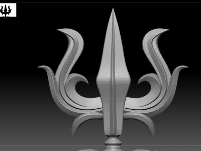 trishul Low-poly 3D model