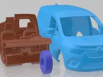 Renault Kangoo 2024 Printable Van  3D print model