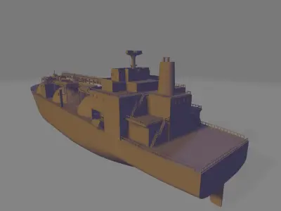 LNG ship miniature 3D print model