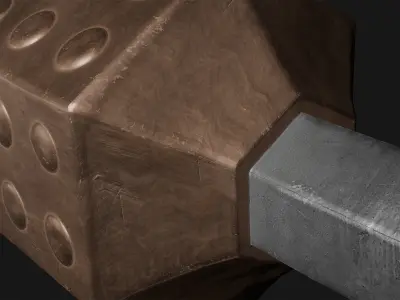 Mace- PBR Game Ready model  Low-poly 3D model