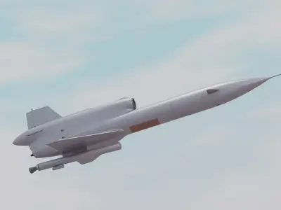 Tu-243 Reys-D Low-poly 3D model