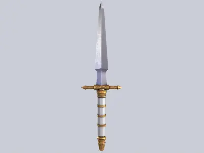 Dagger Low-poly 3D model order