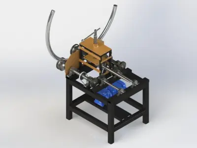 Bending machine pipe bender 3D model