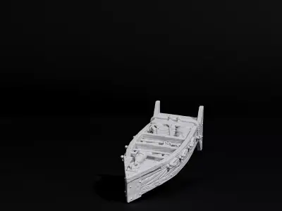 boat shelf 3D print model