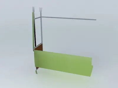 Subway Bench 3D model