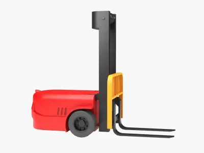 Robot Forklift Low-poly 3D model