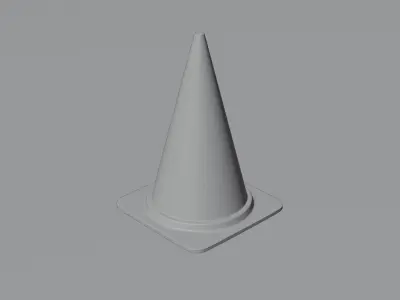 Traffic Cone 3D model by surya-vardhan