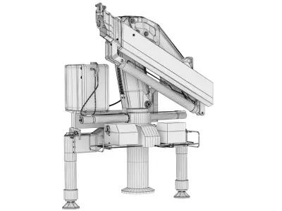 Crane 3D model 9