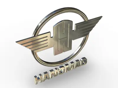 hanomag logo 3D model by 3dlogoman