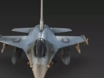 F-16 Fighting Falcon Ultra Realistic 3D Model Low-poly 3D model