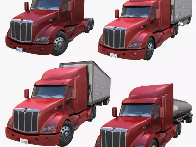 Peterbilt 579 collection 3D Model Pack