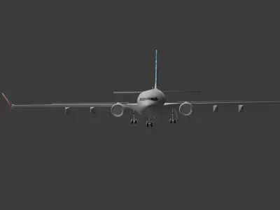 Air plane Low-poly 3D model