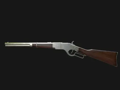 Winchester Rifle Low-poly 3D model buy