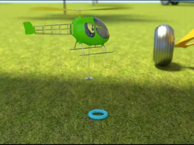helicopter game 3D model