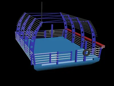 Mosul Ferry Iraq 3D model