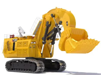 Mining Excavator Cat 6090 FS 3D model