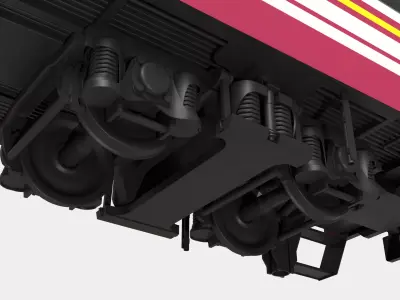 State Railway of Thailand Bogie Third Class Carriage 3D model