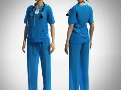 Doctors set 3D model