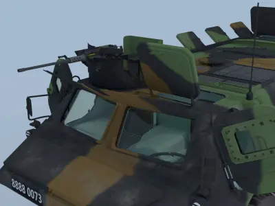 VAB VTT 4x4 - French APC 3D model