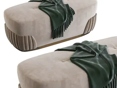 Crystal Bench 3D model