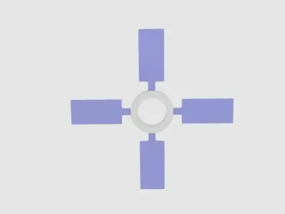  Simple Fanfan  Free low-poly 3D model