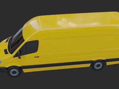 Mercedes Benz Sprinter delivery van 3D model