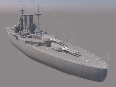 HMS Queen Elizabeth 3D model by c5