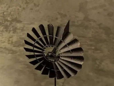 Wind Mill Free low-poly 3D model