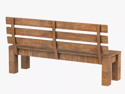 Park Bench 04 3D model