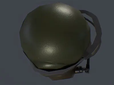 AFV-400 British Tank Crew Helmett Low-poly 3D model